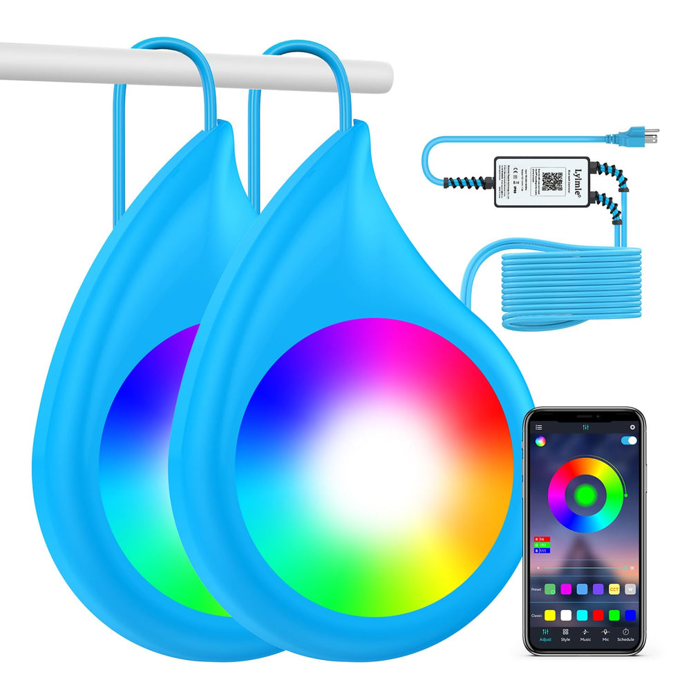 LyLmLe front view of light and packaging showing sleek design and easy install