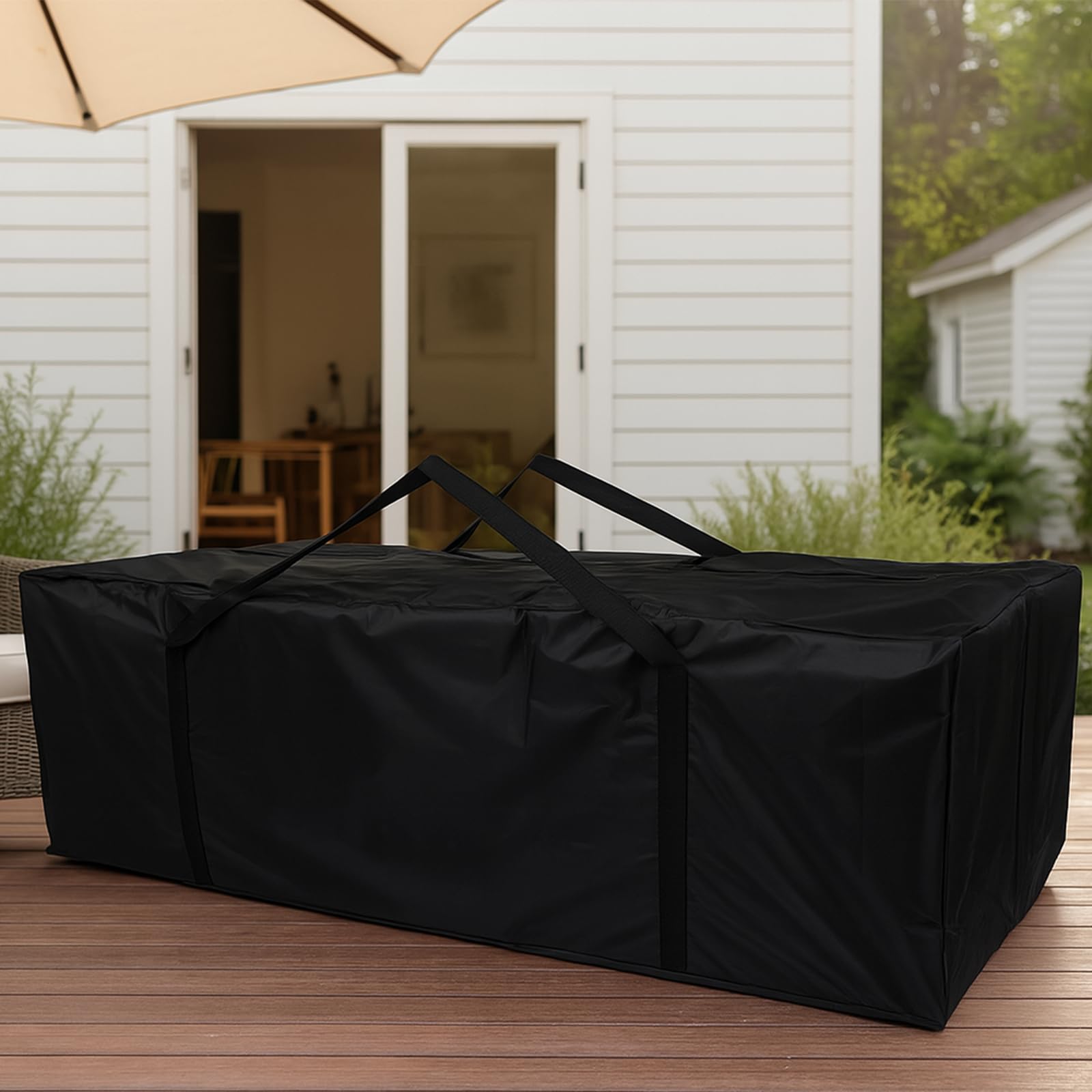 Lyreh open bag showing interior capacity for multiple cushions