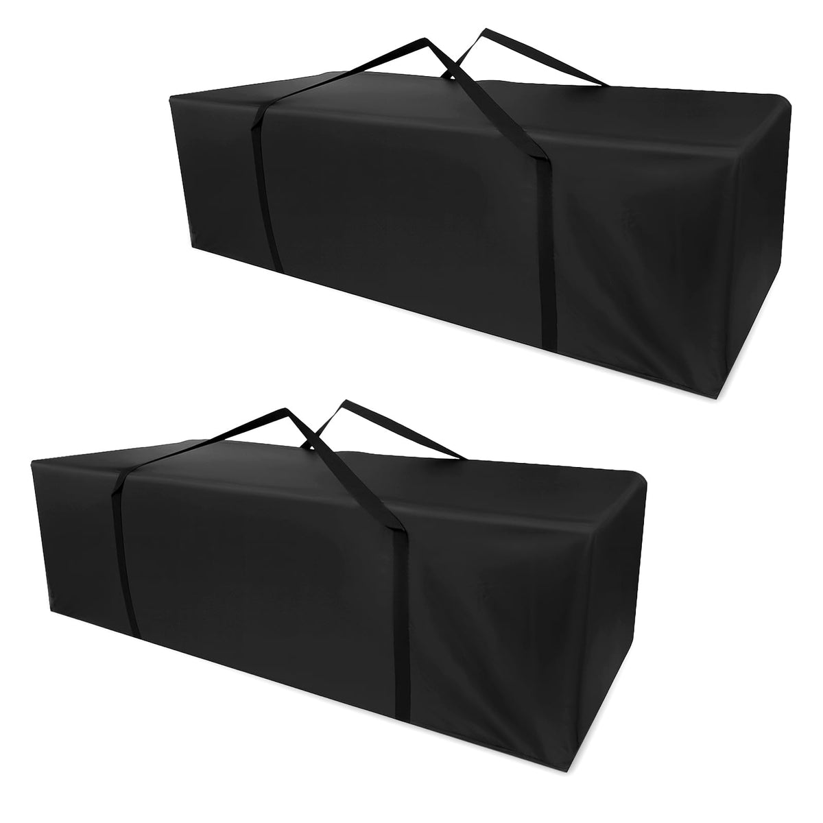 Lyreh front view closed bags showing compact organized storage benefit
