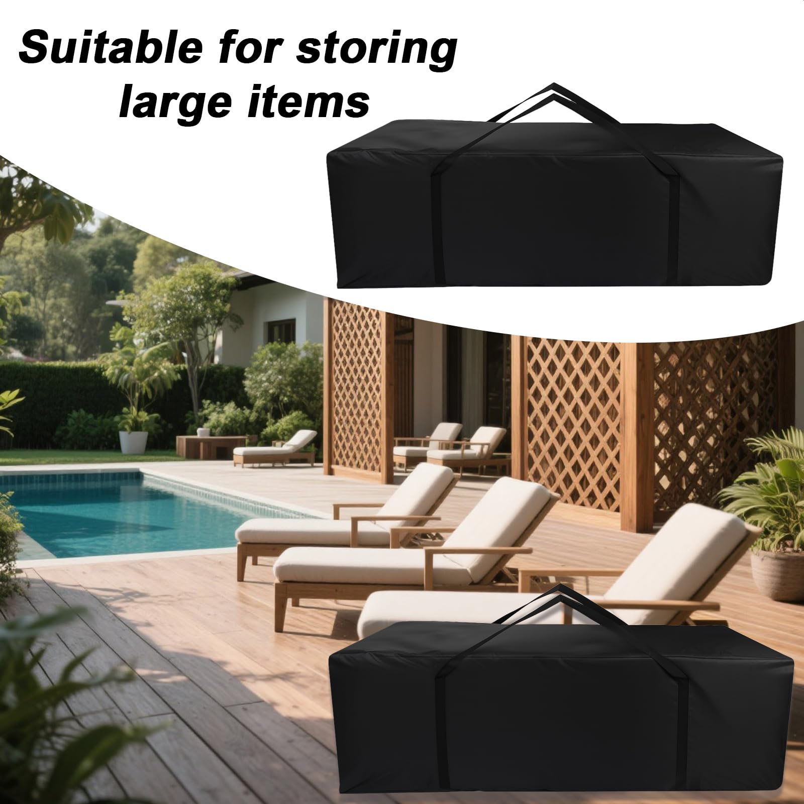 Lyreh on patio storing cushions to keep outdoor furniture protected