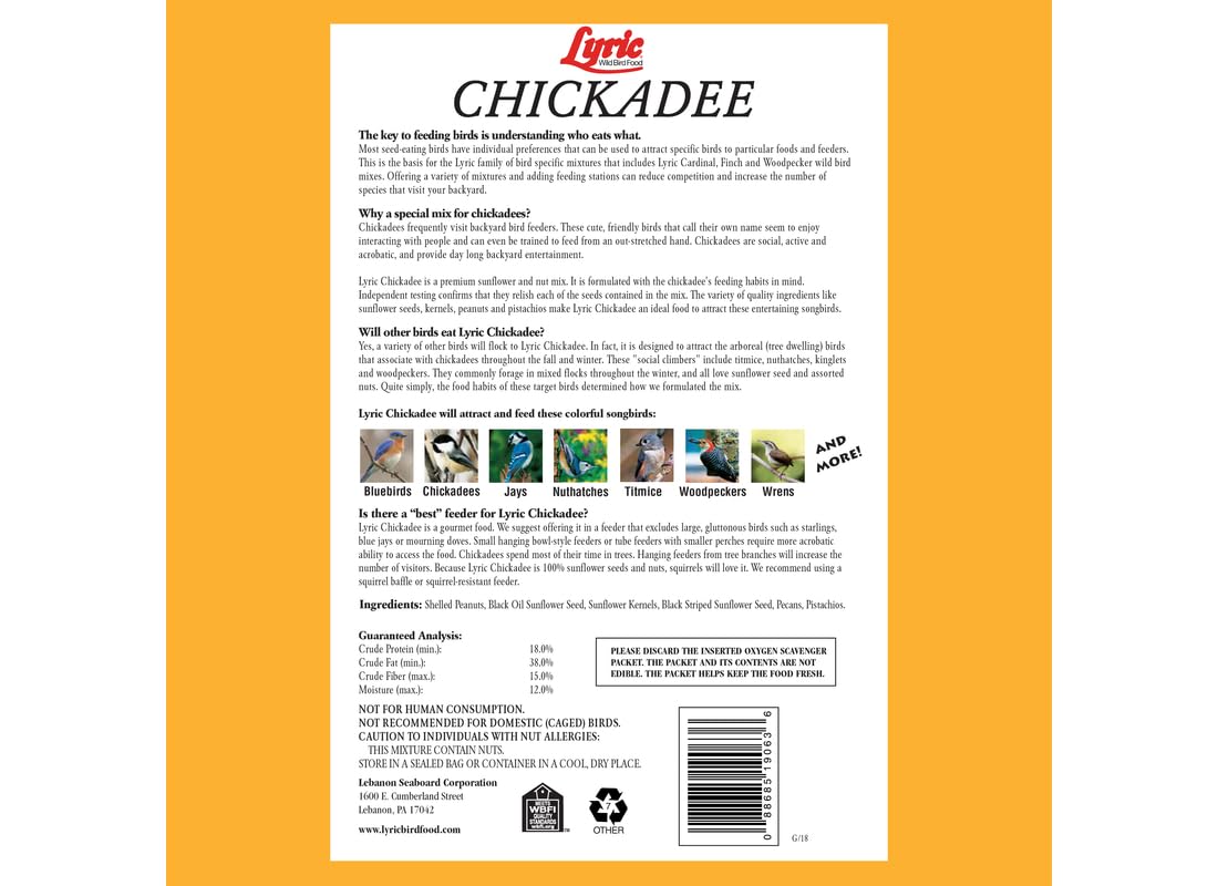 Lyric bag beside ruler showing 20 lb scale and bulk supply