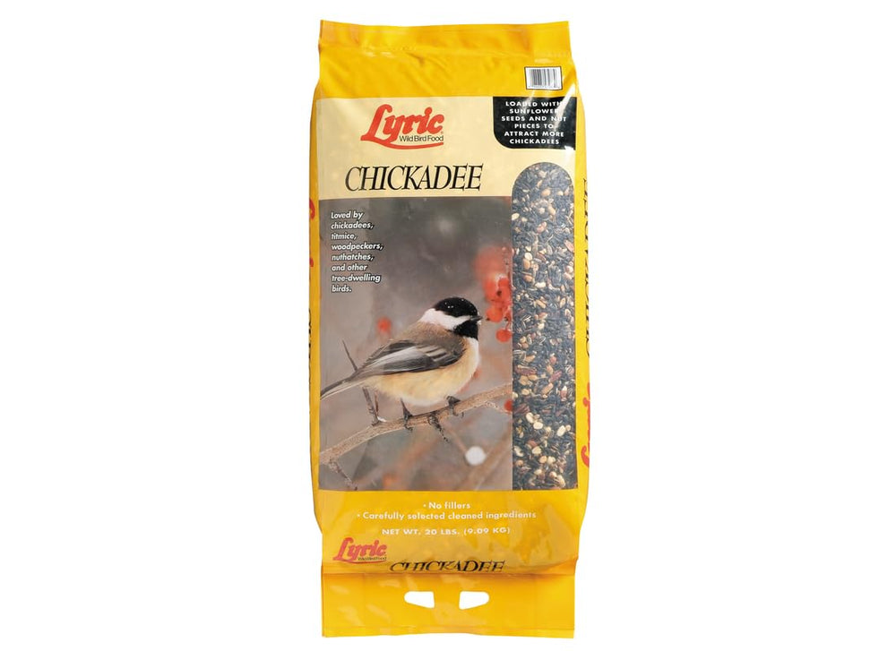 Lyric mix loaded in wide-port tube feeder showing compatibility