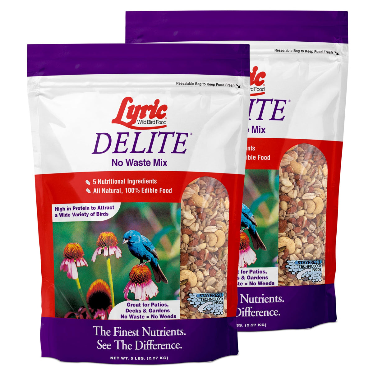 Lyric Delite front packaging showing product and weight benefits