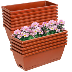 Lysjtsr front view of rectangular planter showing clean lines and compact size benefits