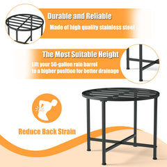 LYUND adjustable leg detail illustrating easy leveling on uneven ground for steady support