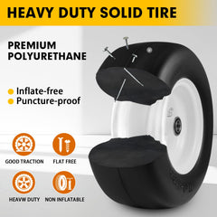 LZONEY close-up of PU foam tread showing puncture-resistant construction