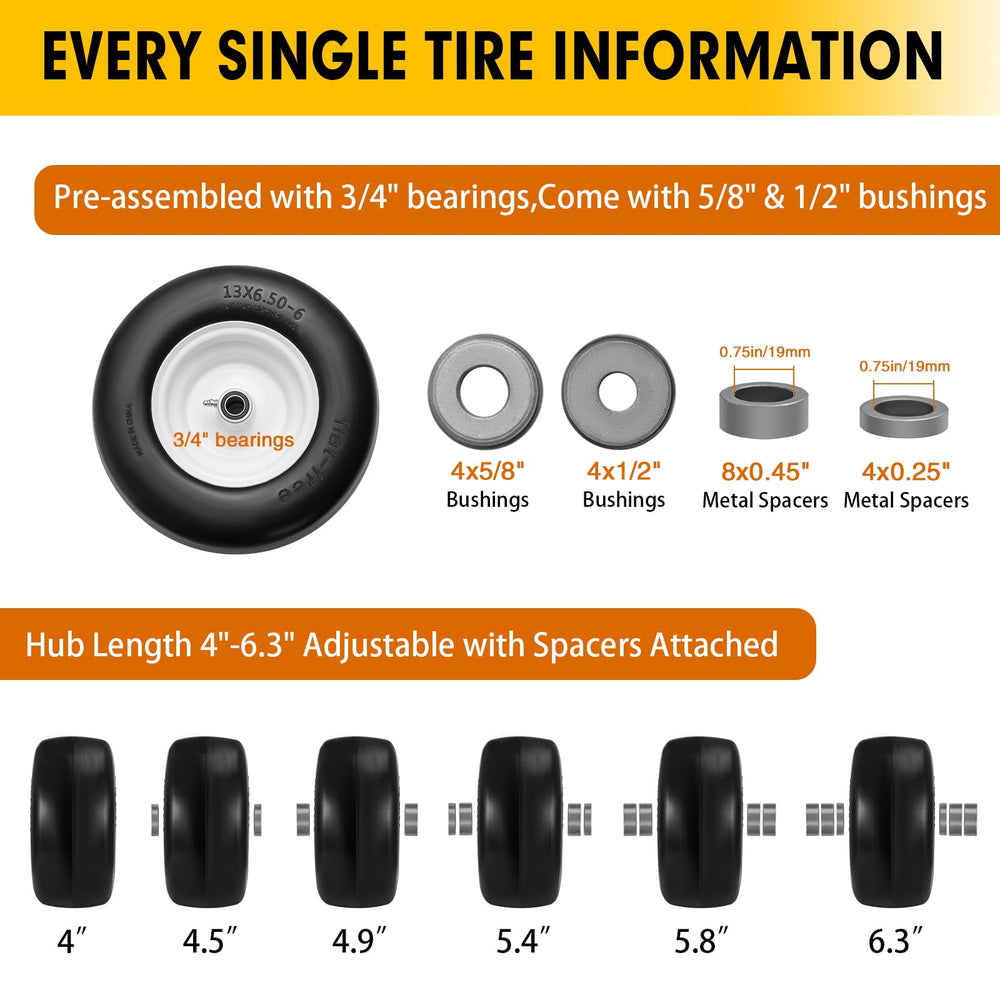 LZONEY rim and 3/4 inch bearing detail for easy axle fitment