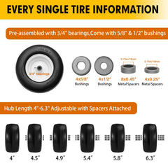 LZONEY rim and 3/4 inch bearing detail for easy axle fitment