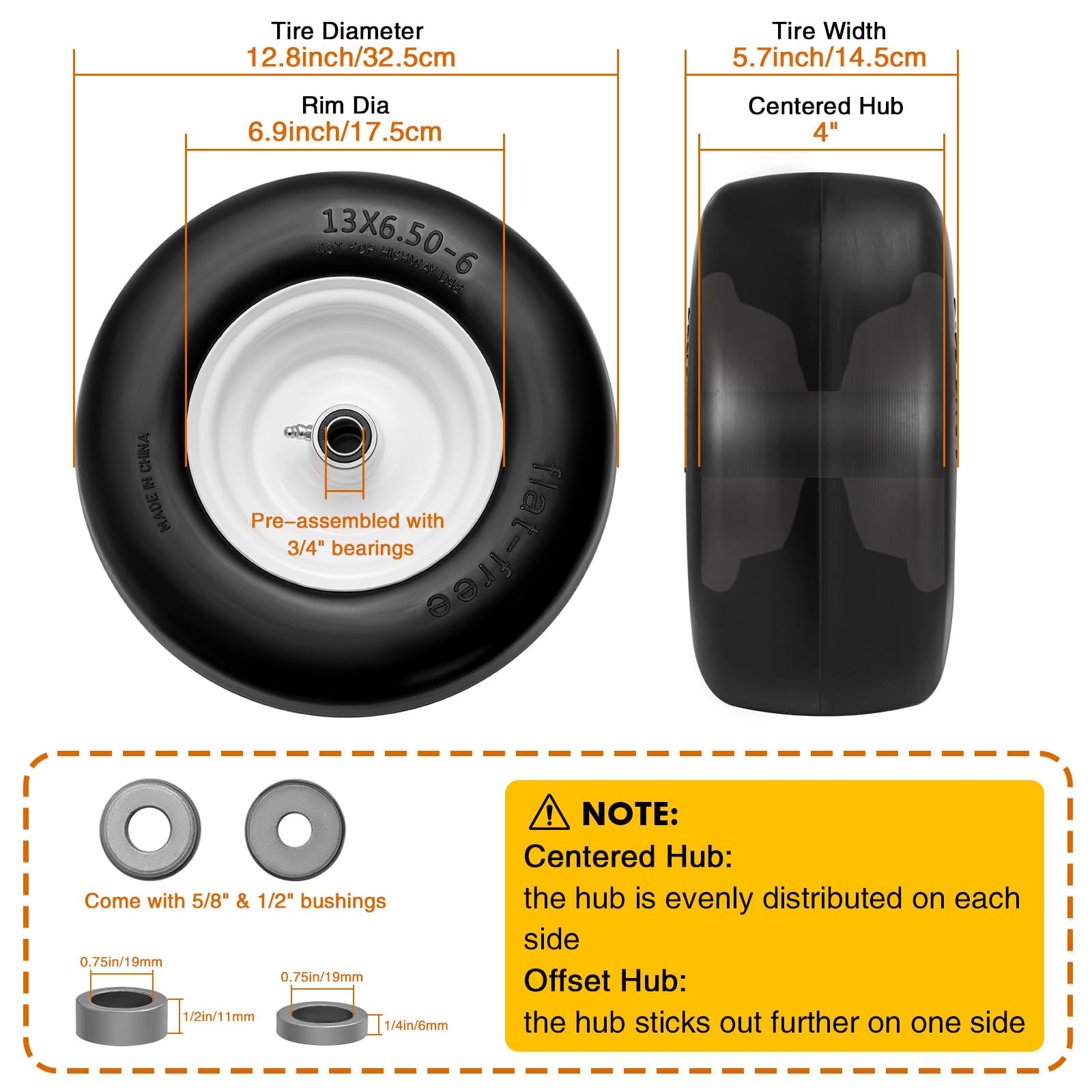 LZONEY side profile highlighting tire width and stable ground contact