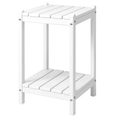 LZRS front angle showing white side table and sturdy design benefits