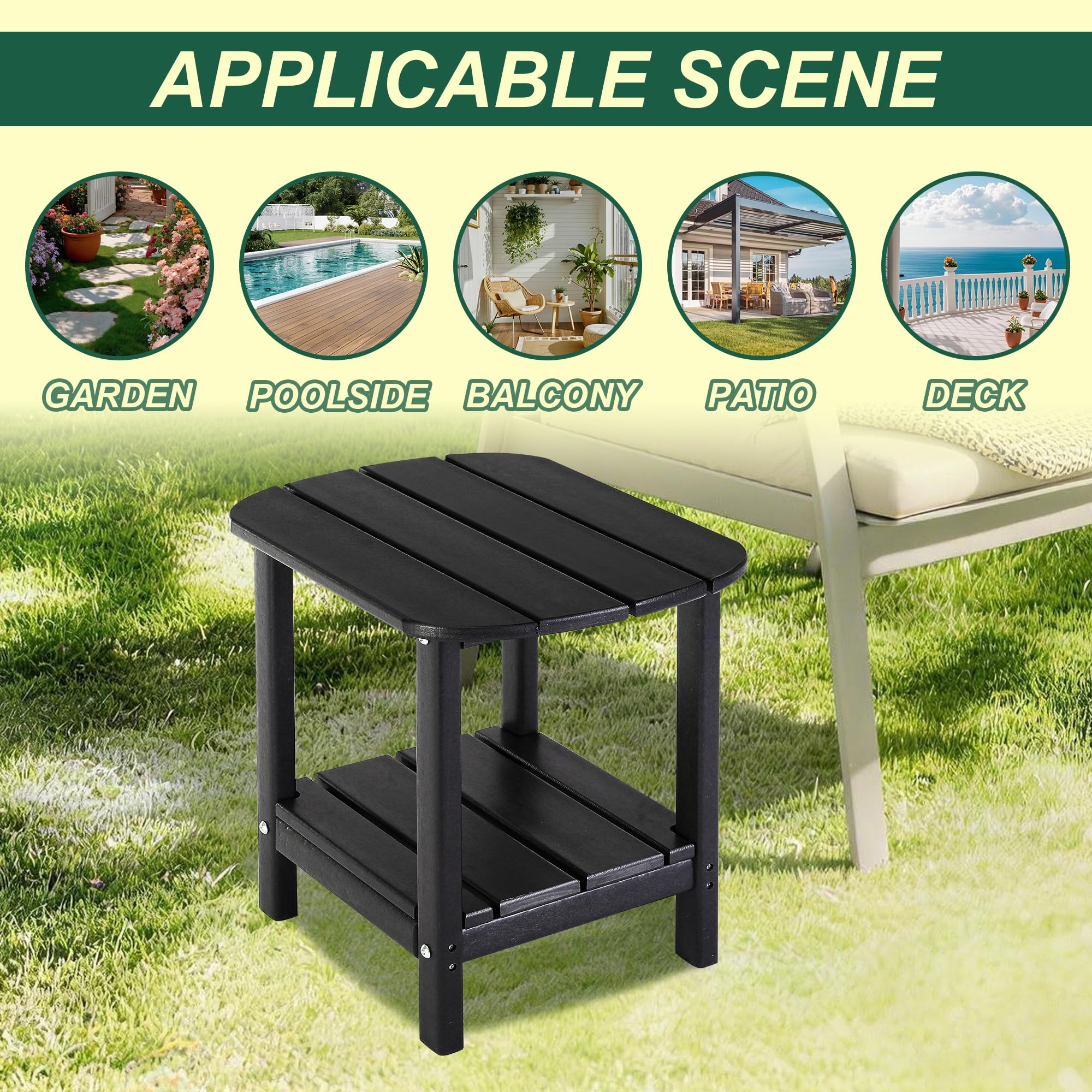 LZRS lifestyle patio setting showing durable style and weatherproof benefit