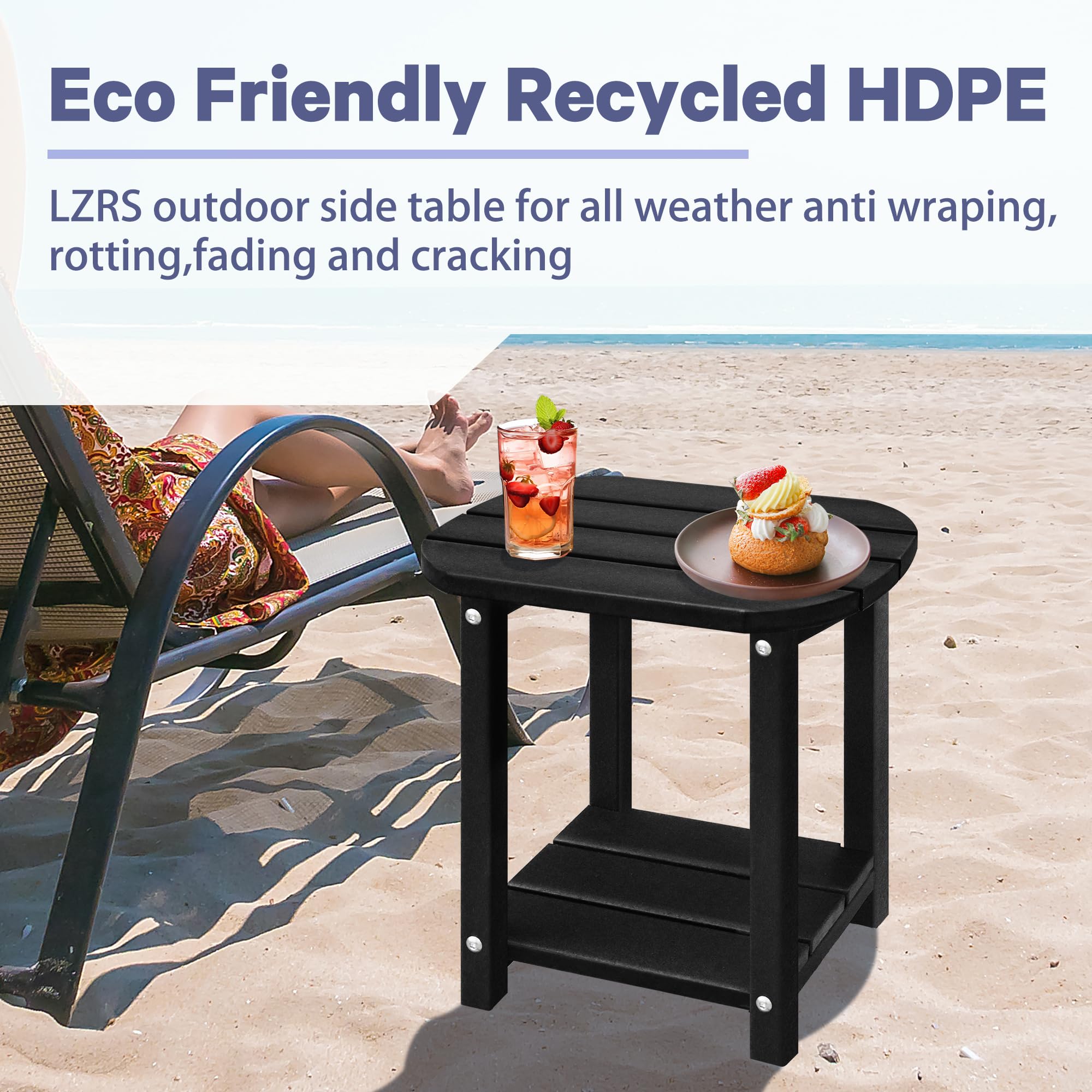 LZRS lower shelf holding pool towels showing extra storage advantage