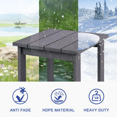 LZRS mesa en ambiente de patio, mejora estética del espacio exterior