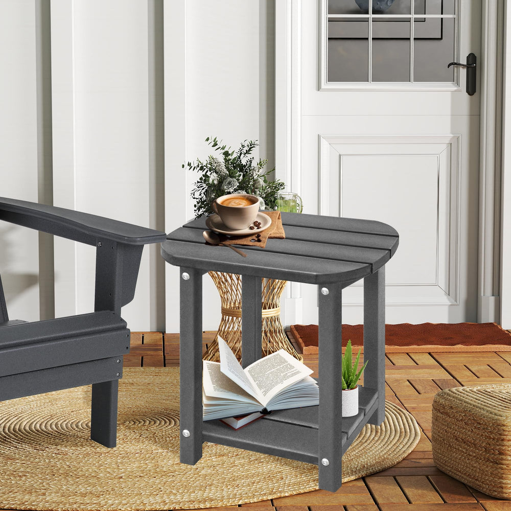 LZRS rain-bead detail on tabletop showing waterproof, low-maintenance surface