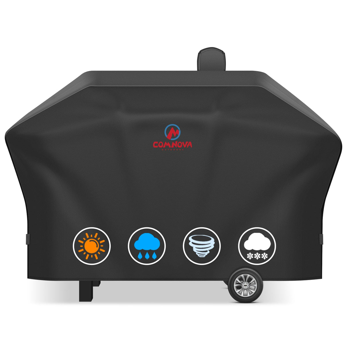 M COMNOVA front view cover on Camp Chef 24 showing full protection benefit
