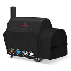 M COMNOVA OUTDOORS front view cover fits Highland smoker, protecting finish