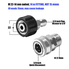M MINGLE close-up of stainless quick disconnects revealing machined surfaces and leak-resistant fit