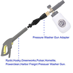 M MINGLE adapter detail showing 1/4" quick disconnect for fast attachment