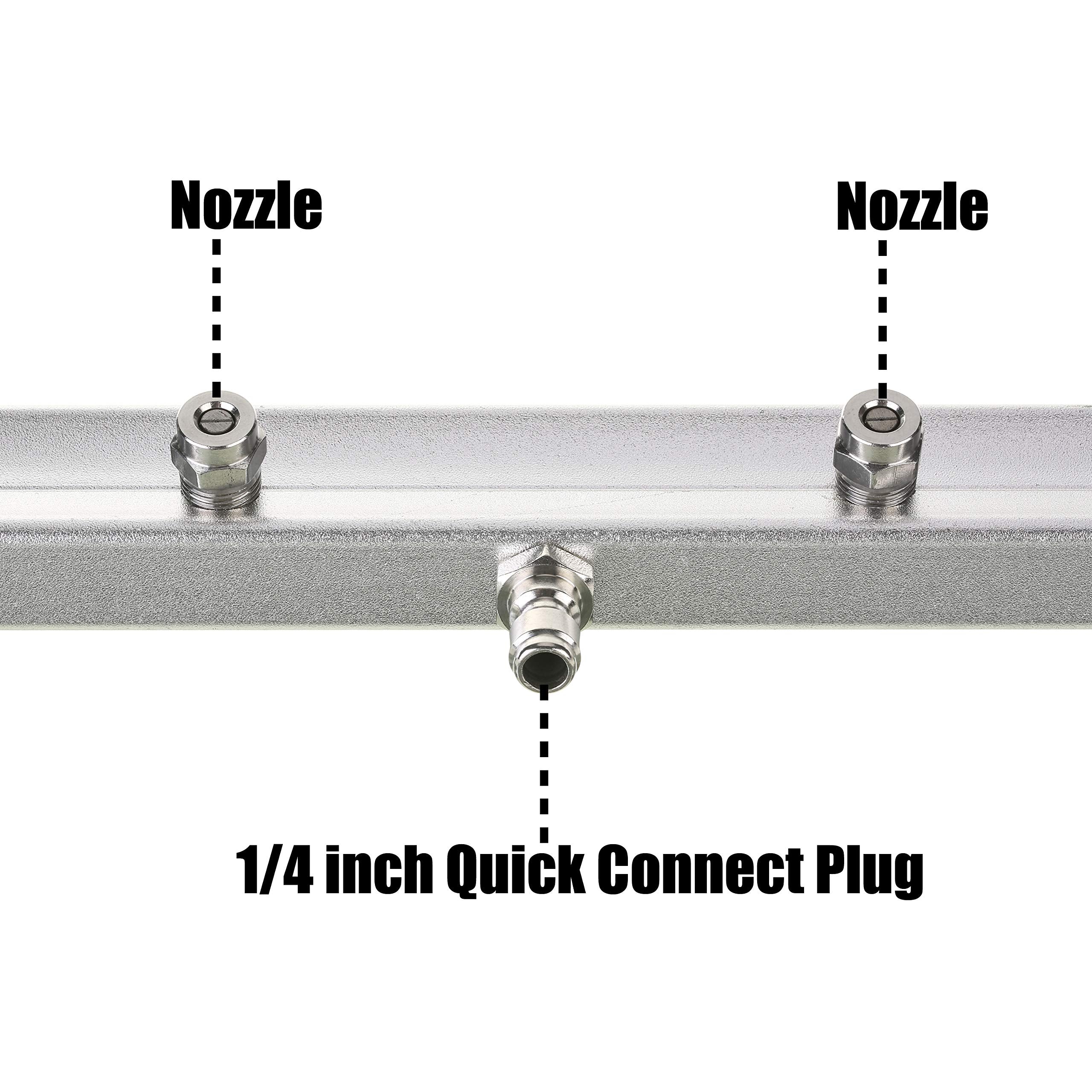 M MINGLE 45-degree angled wand connection illustrating secure fit and improved underside access