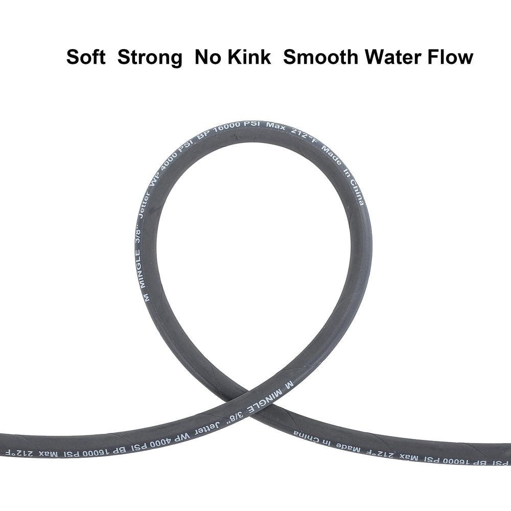 M MINGLE braided steel-wire jacket texture close-up for abrasion resistance and strength
