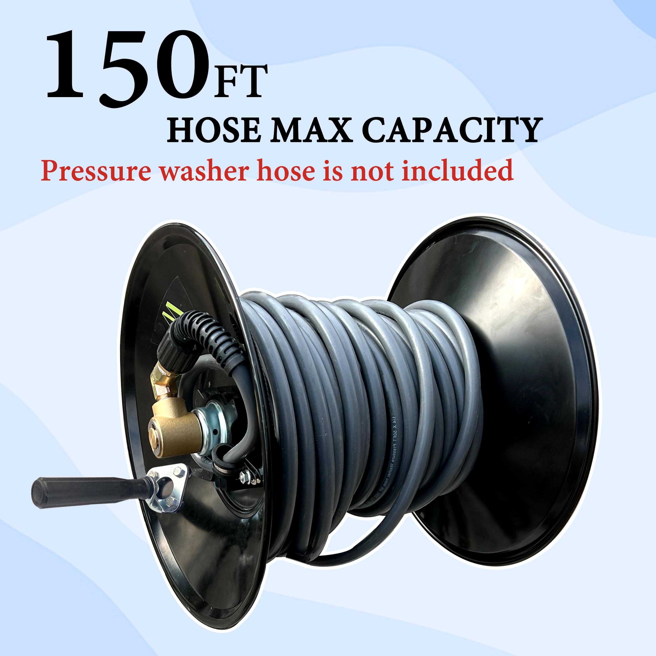 M MINGLE closeup brass swivel highlights leak resistance and smooth rotation