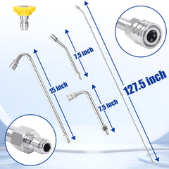 M MINGLE curved rods display showing 30°, 90°, 120° angles for precise access