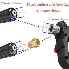 M MINGLE brass coupler close-up highlighting secure M22 adapter durability