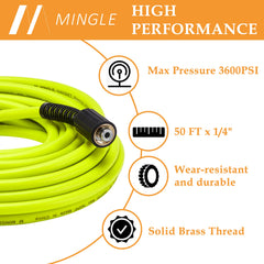 M MINGLE acoplamiento de acero inoxidable mostrando durabilidad y conexión segura