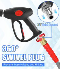 M MINGLE extension wand fully extended to 40 inches for high-reach cleaning advantage