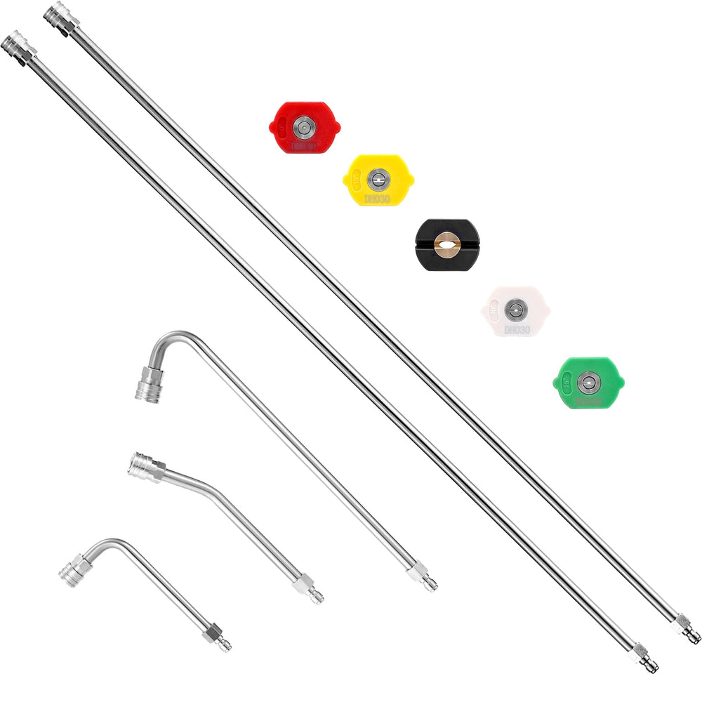 M MINGLE front view of full wand kit showing components and benefit durable reach