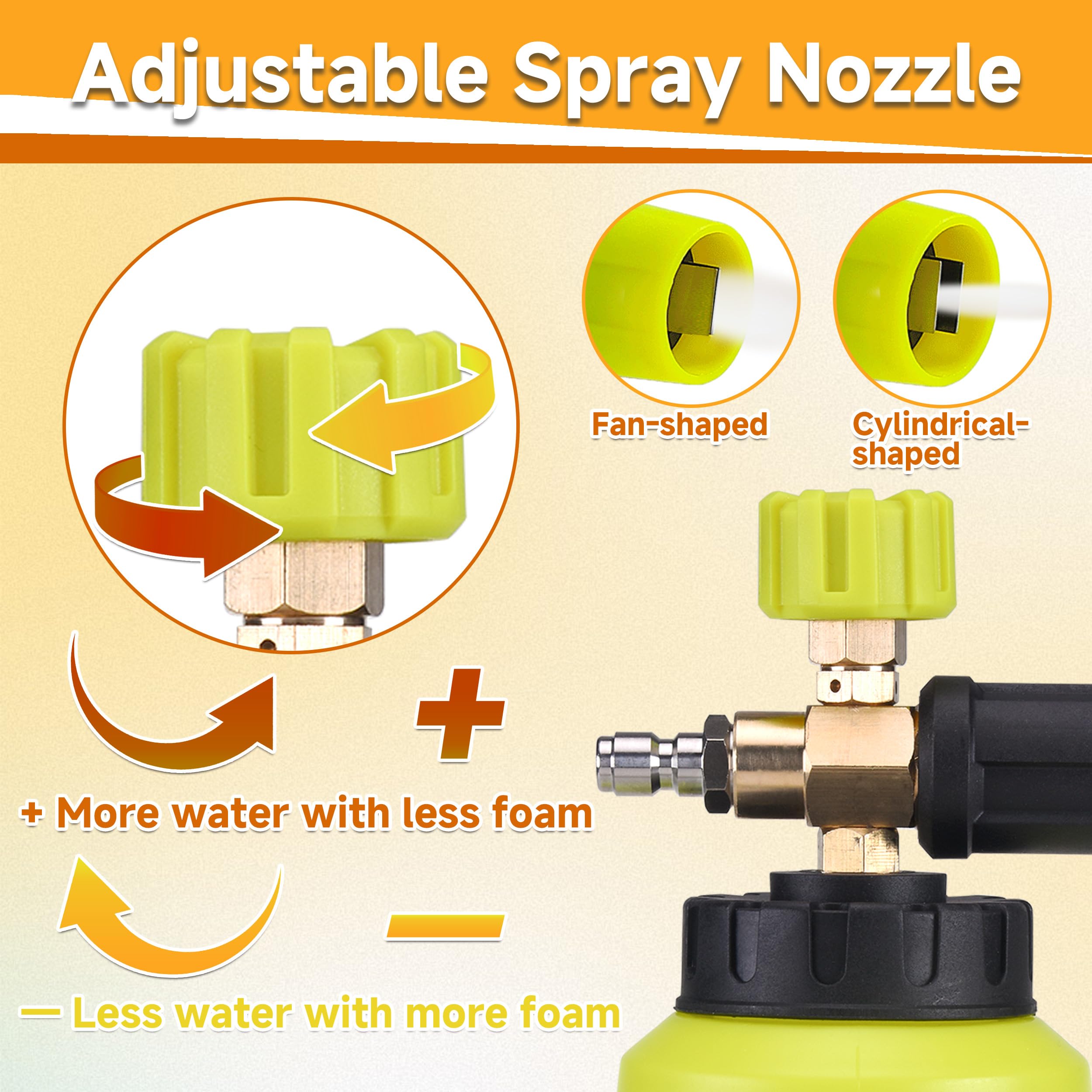 M MINGLE gun handle ergonomic grip for comfortable steady cleaning control