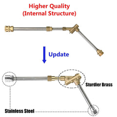 M MINGLE ergonomic handle and trigger lock close-up for comfortable, safer operation