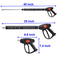 M MINGLE nozzle tips arranged 0-15-25-40-65 degrees for precise cleaning choices
