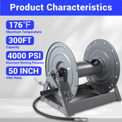 M MINGLE reel mounting base detail with screws for secure installation benefit