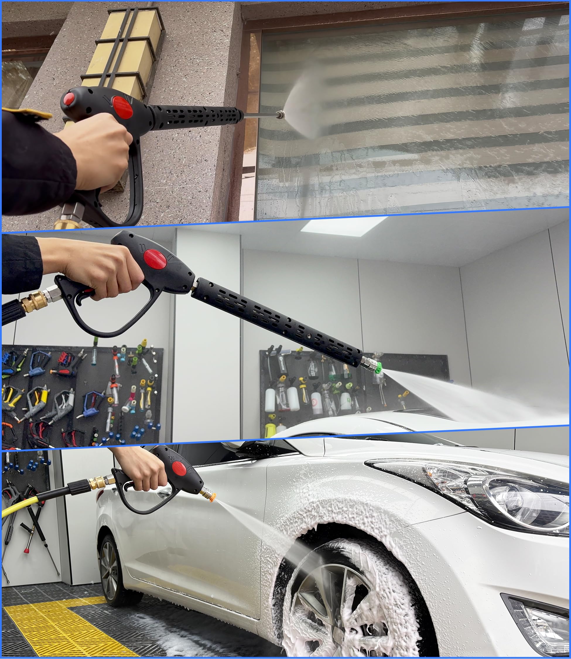 M MINGLE safety lock close-up preventing accidental spray for safer handling