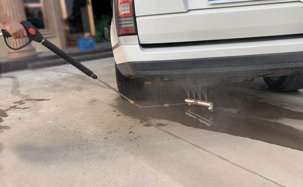 M MINGLE cleaner beside ruler showing 13 inch head for scale and accurate fitment