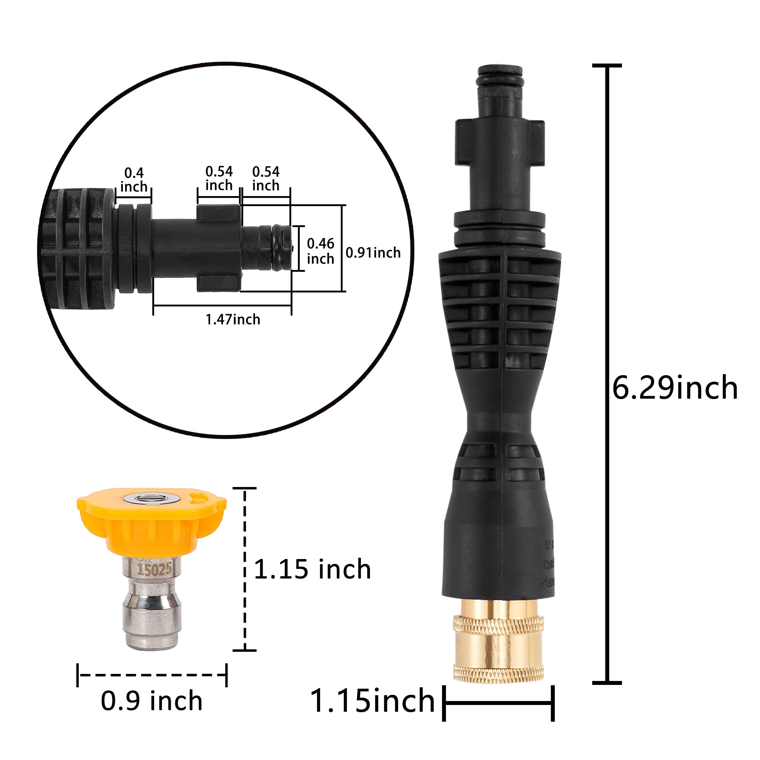 M MINGLE spray pattern demo comparing narrow stream to wide fan for versatility