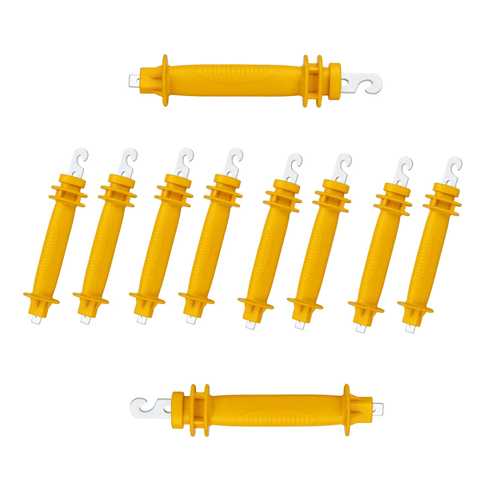 M MINGYA front view of yellow electric gate handle showing visibility and safety