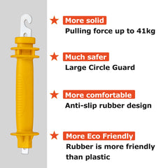 M MINGYA gate handle mounted on wooden post demonstrating easy installation and stability