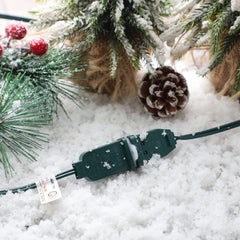 Maasechs kit in use on Christmas lights reducing moisture entry
