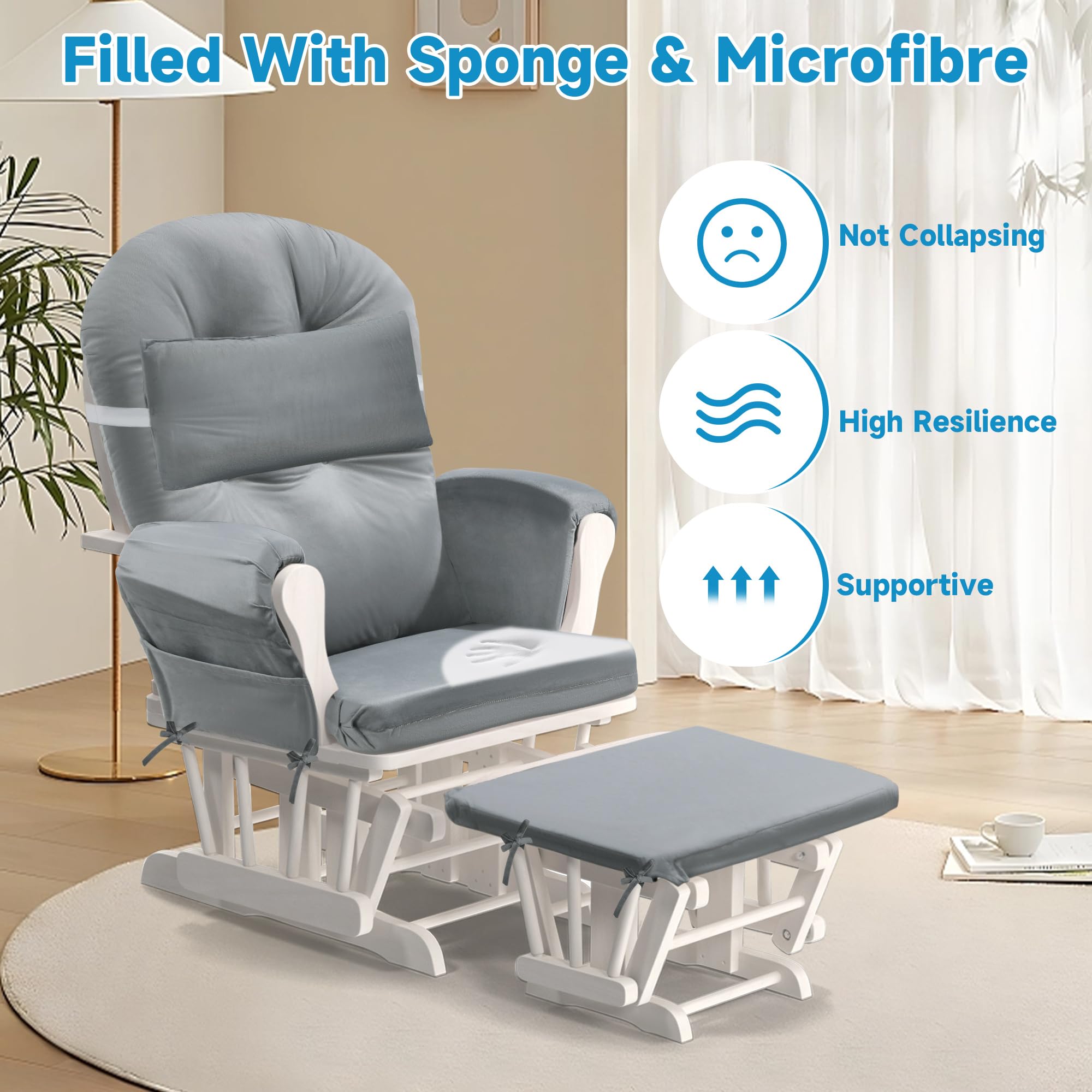 MABOZOO armrest cushion with side pocket holding a remote, keeping essentials within reach