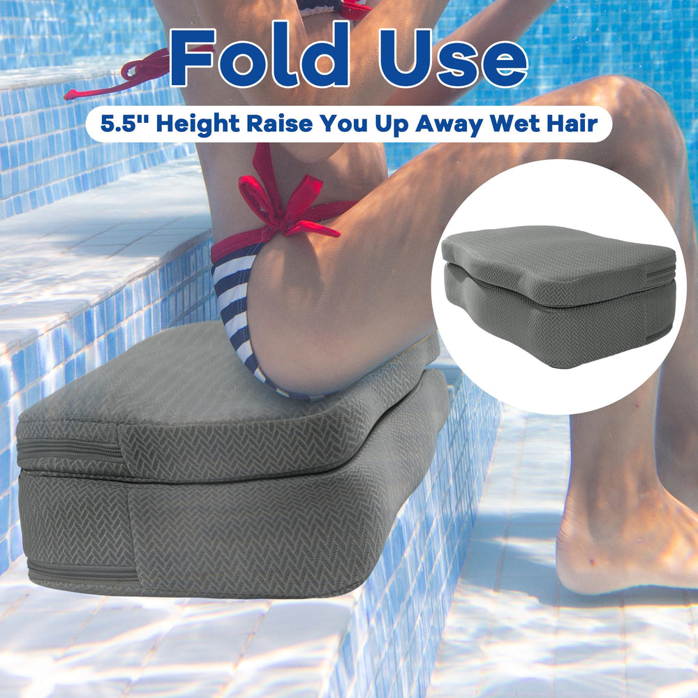 MABOZOO folded and unfolded height comparison for adjustable comfort