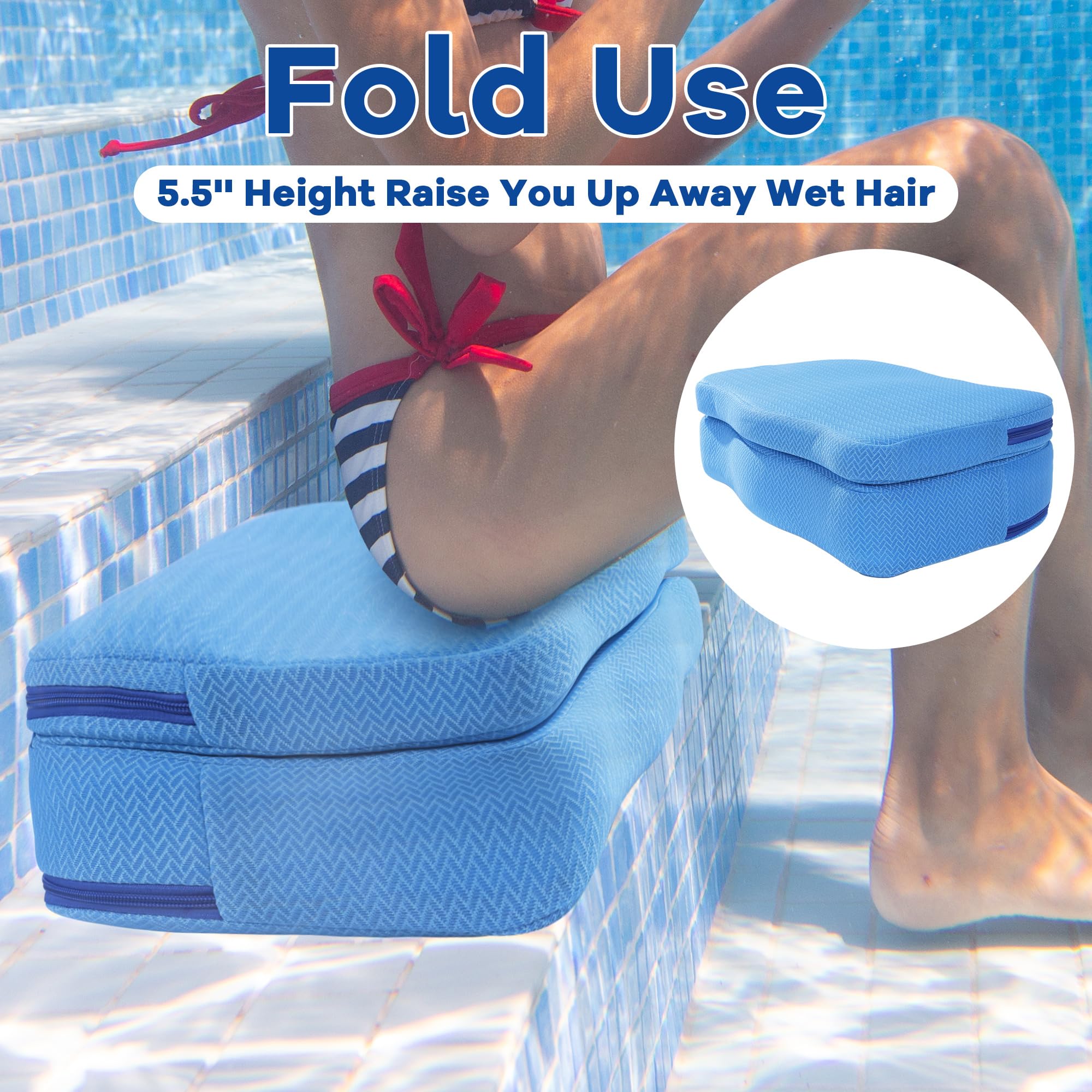 MABOZOO folded booster seat to show compact storage convenience