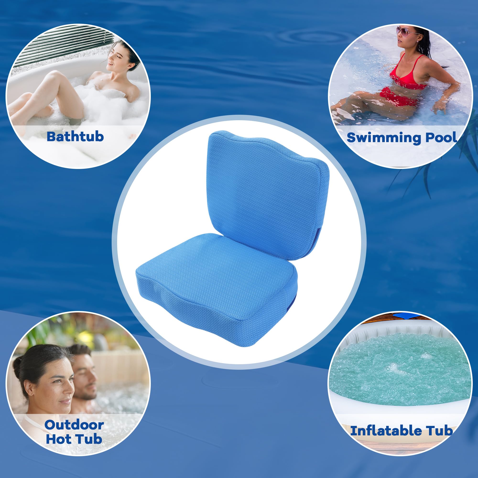 MABOZOO booster seat in bathroom lifestyle scene for comfortable soaking