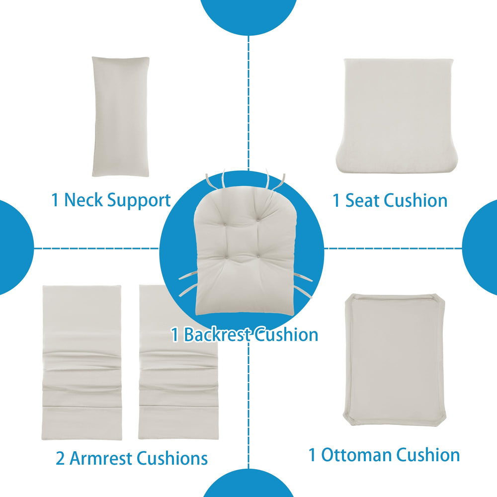MABOZOO cushion set on nursery rocker showing cozy family-friendly setup