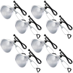 Macarrie clamp lamp front view showing reflector and E26 socket, ideal directional light