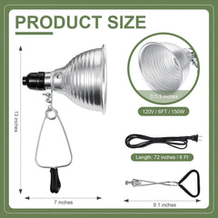 Macarrie close-up of 5.5-inch aluminum reflector highlighting concentrated light efficiency