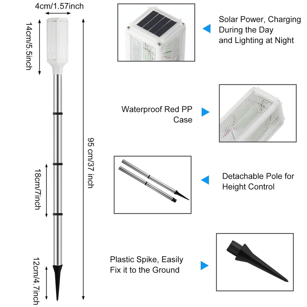 Macarrie height comparison on lawn demonstrates adjustable 37 inch pole visibility above grass