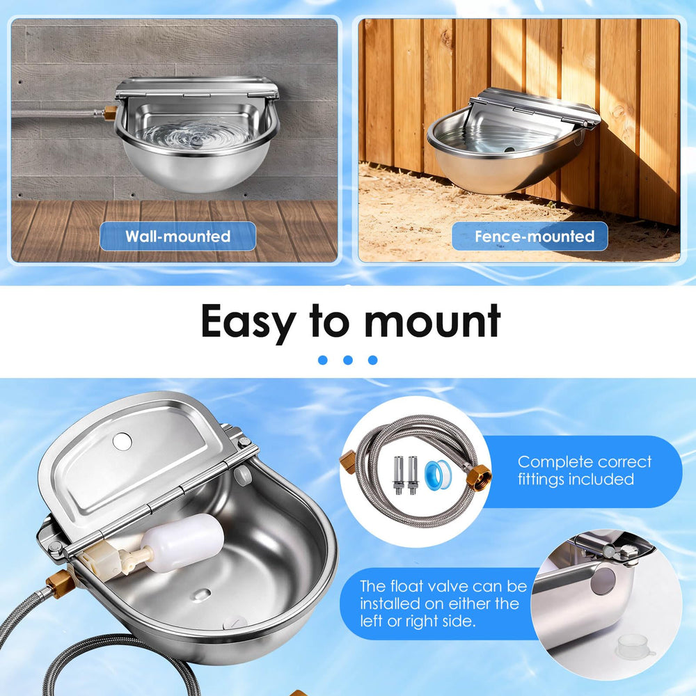MACGOAL bottom drain plug detail for fast emptying and easy cleaning