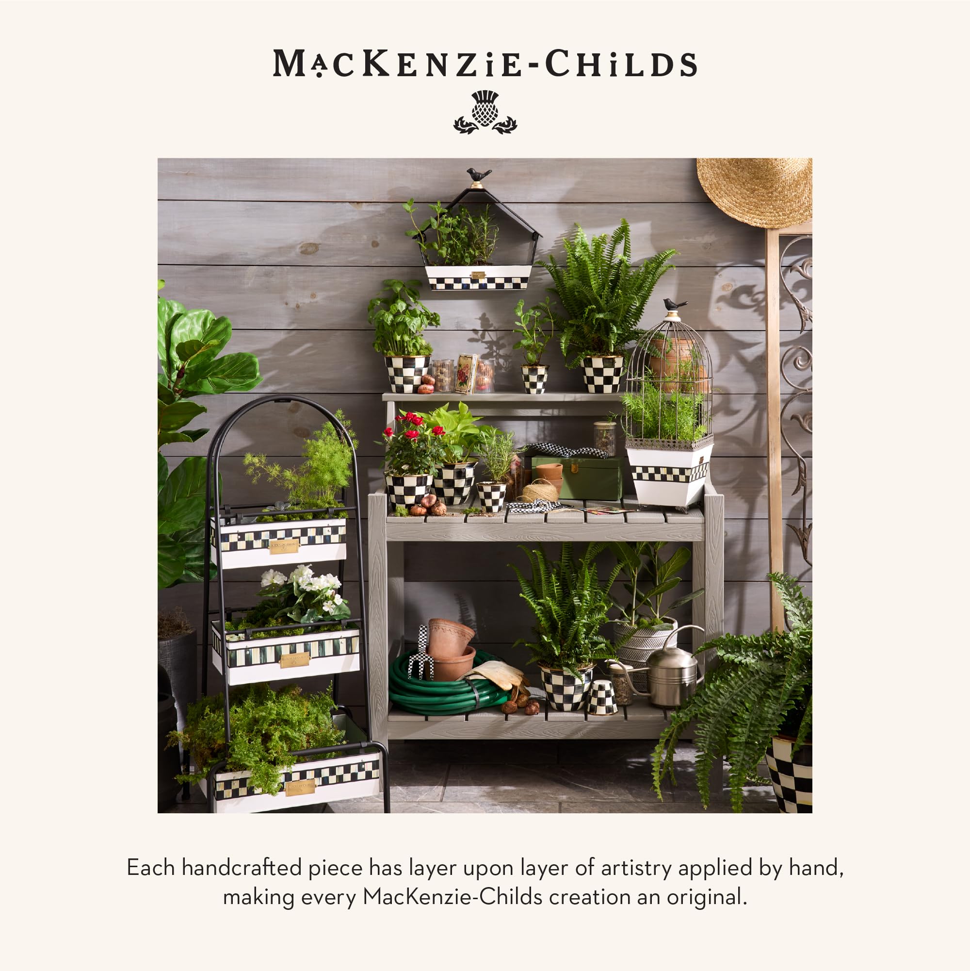 MACKENZIE-CHILDS packaging and label showing gift-ready presentation